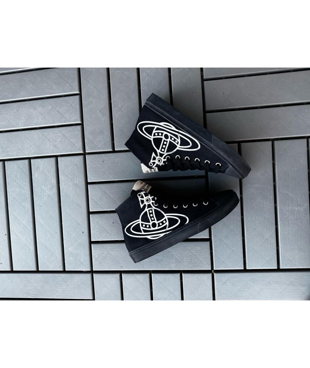 VIVIENNE WESTWOOD Черные высокие кроссовки / кеды, фото 6