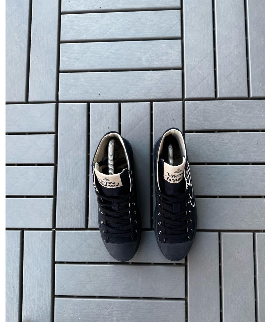 VIVIENNE WESTWOOD Черные высокие кроссовки / кеды, фото 7