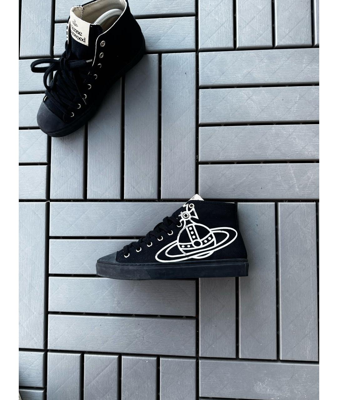 VIVIENNE WESTWOOD Черные высокие кроссовки / кеды, фото 8