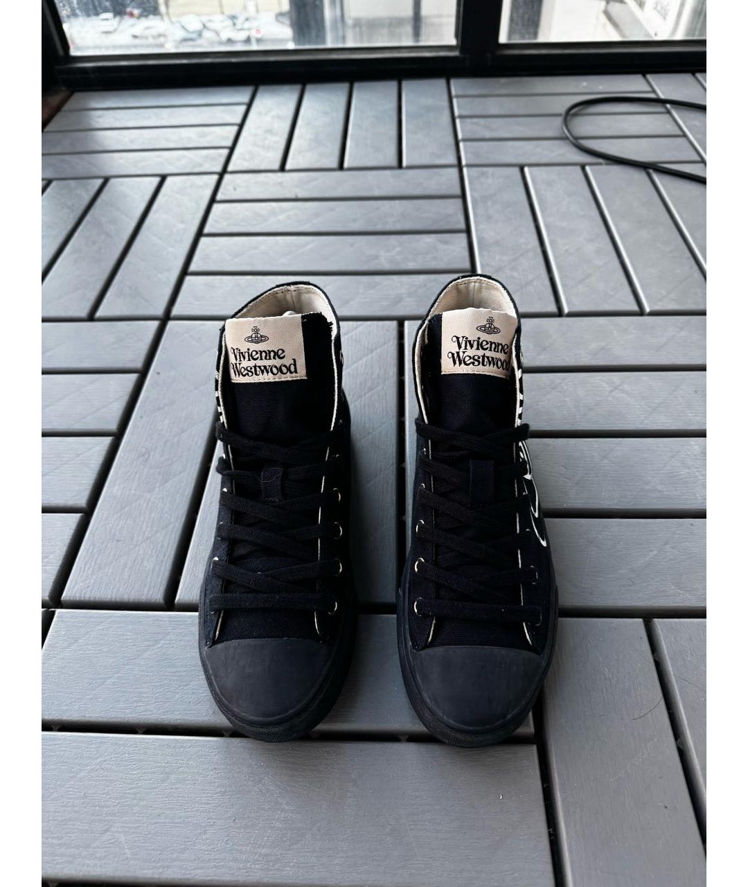VIVIENNE WESTWOOD Черные высокие кроссовки / кеды, фото 5