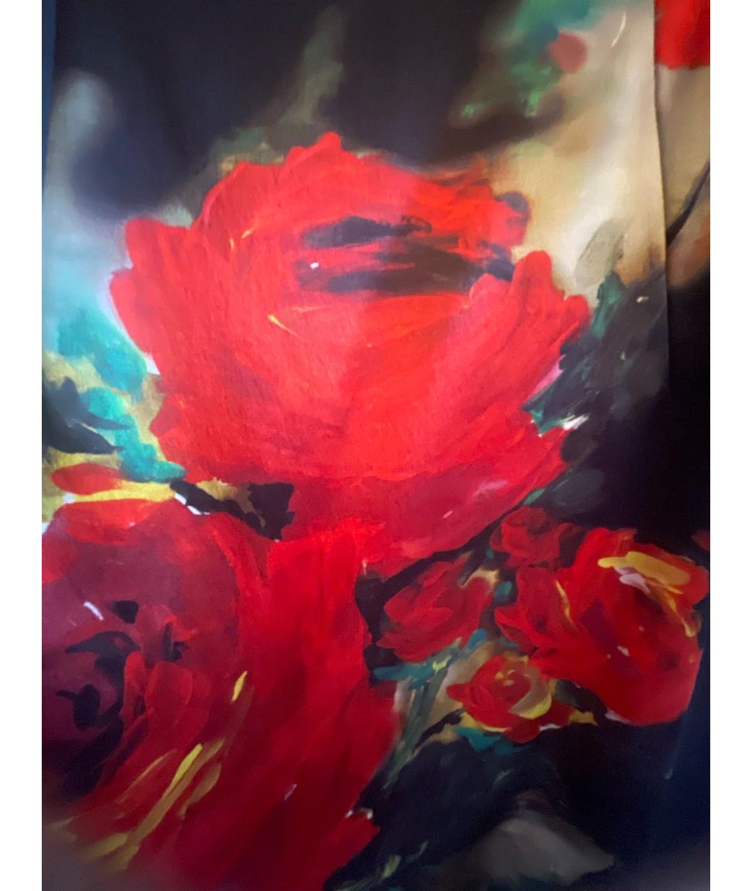 DOLCE&GABBANA Мульти шелковое коктейльное платье, фото 5