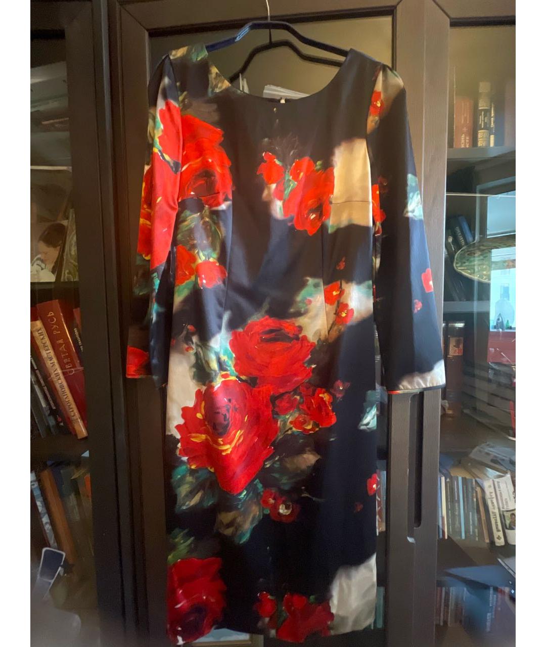 DOLCE&GABBANA Мульти шелковое коктейльное платье, фото 6