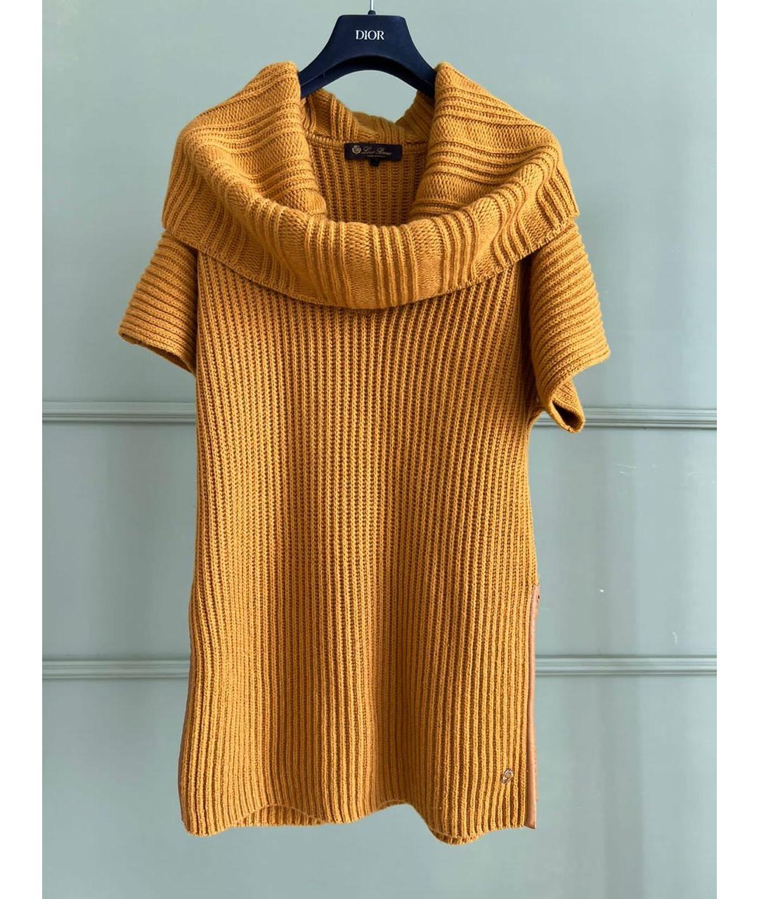 LORO PIANA Горчичный кашемировый джемпер / свитер, фото 8