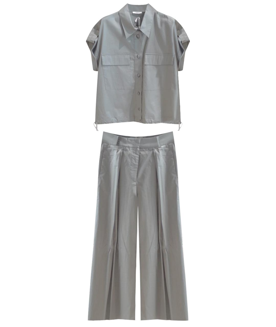 PESERICO Хаки хлопковый костюм с брюками, фото 1