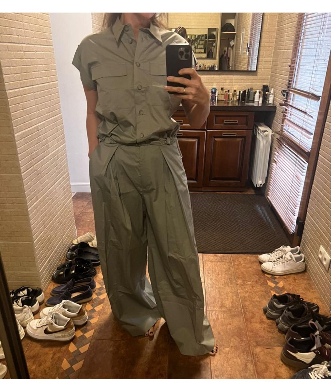 PESERICO Хаки хлопковый костюм с брюками, фото 2