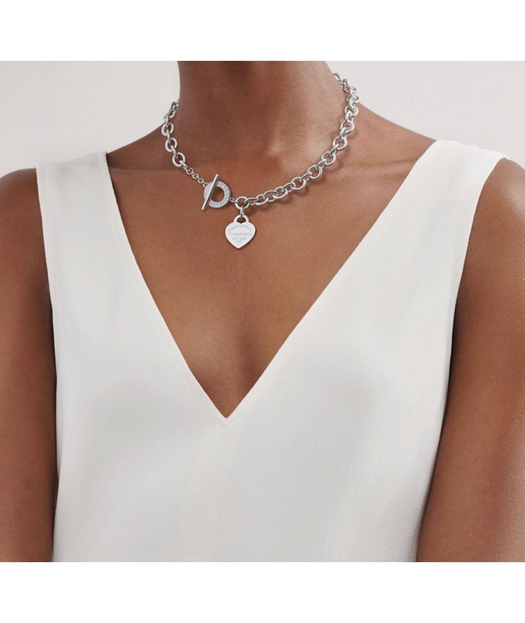 TIFFANY&CO Серебряное серебряное колье, фото 4
