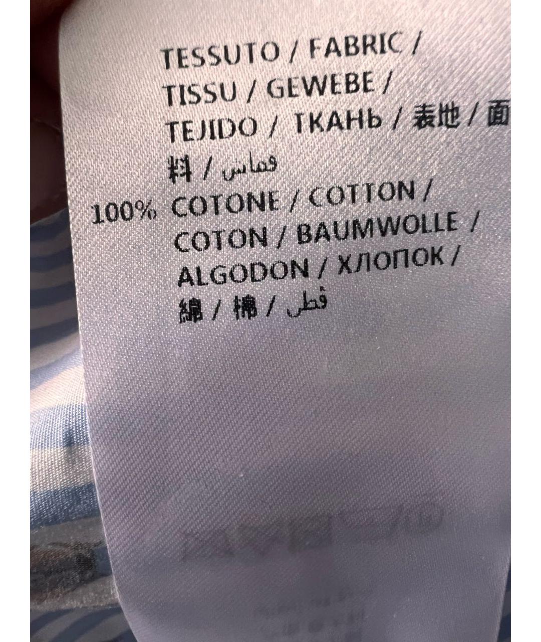 GUCCI Голубое хлопковое повседневное платье, фото 5