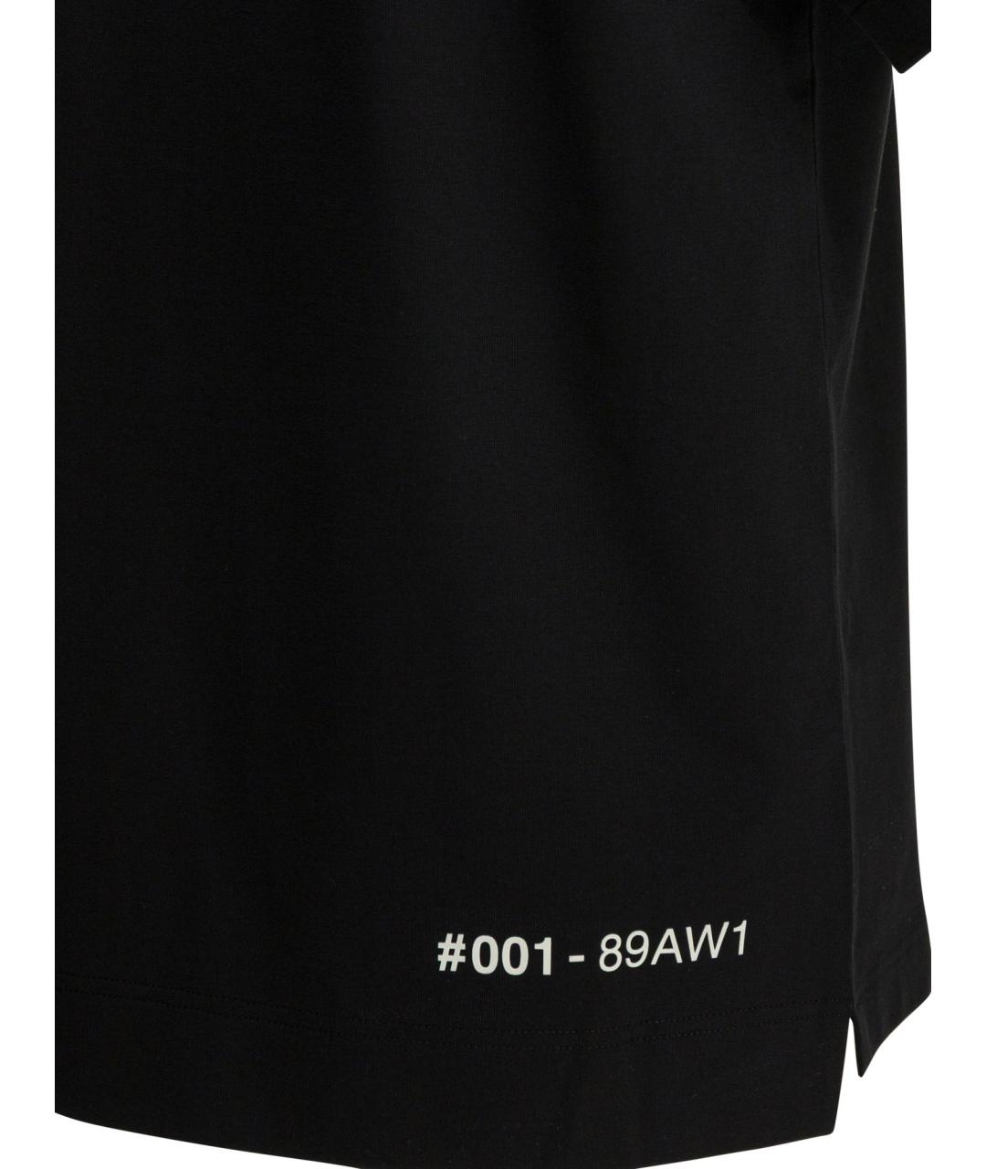 MONCLER GRENOBLE Черная хлопковая футболка, фото 4