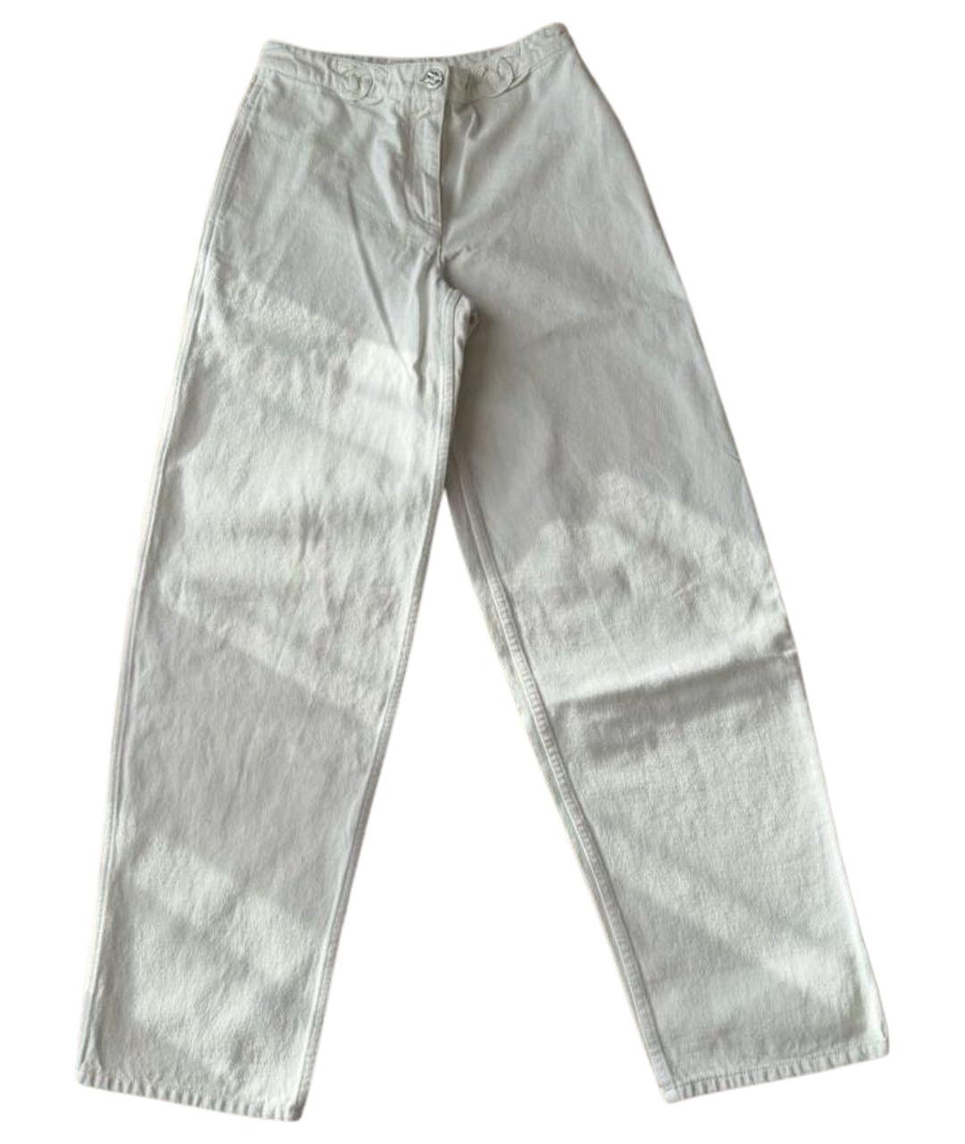 CHANEL Белые прямые джинсы, фото 1