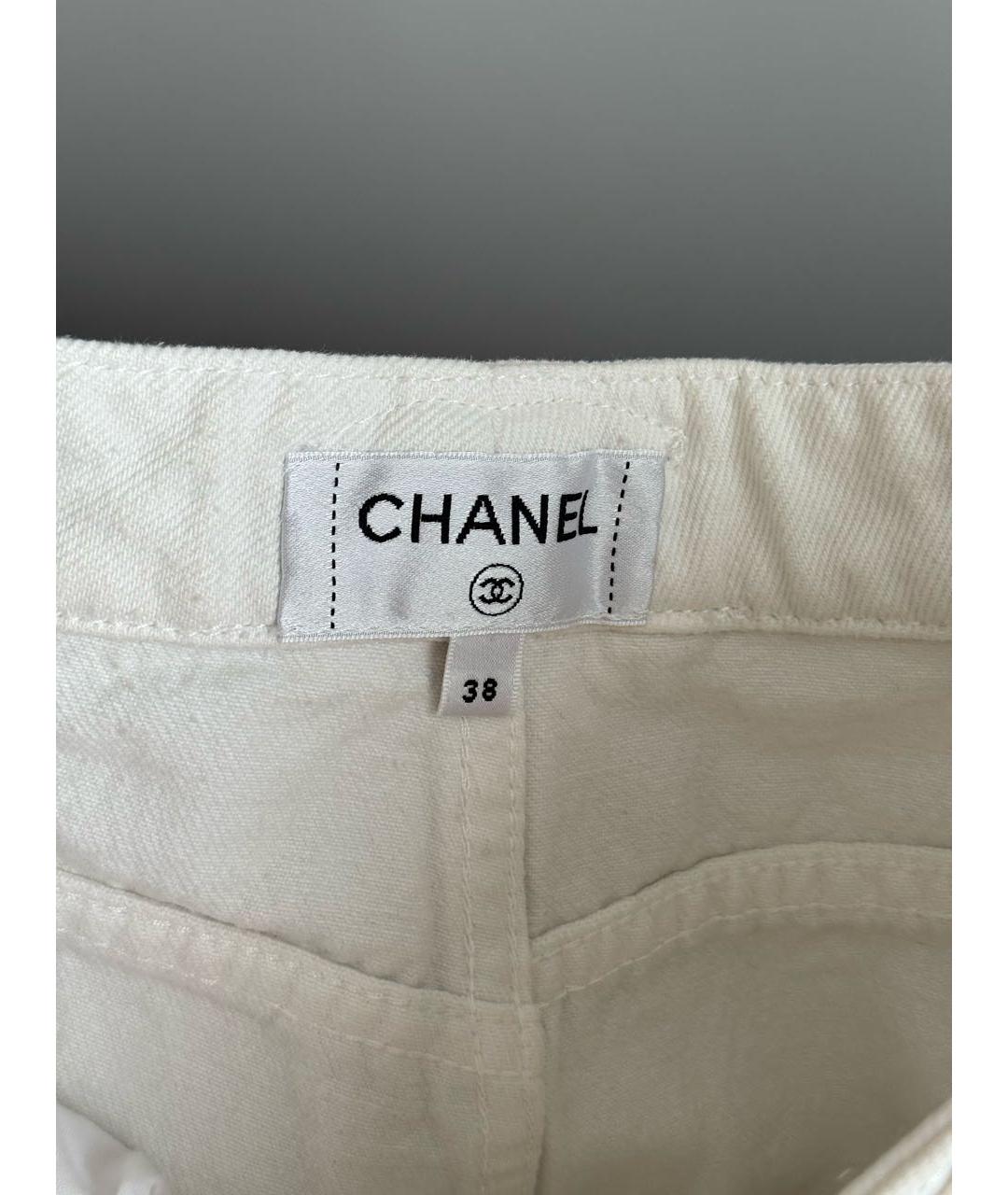 CHANEL Белые прямые джинсы, фото 2