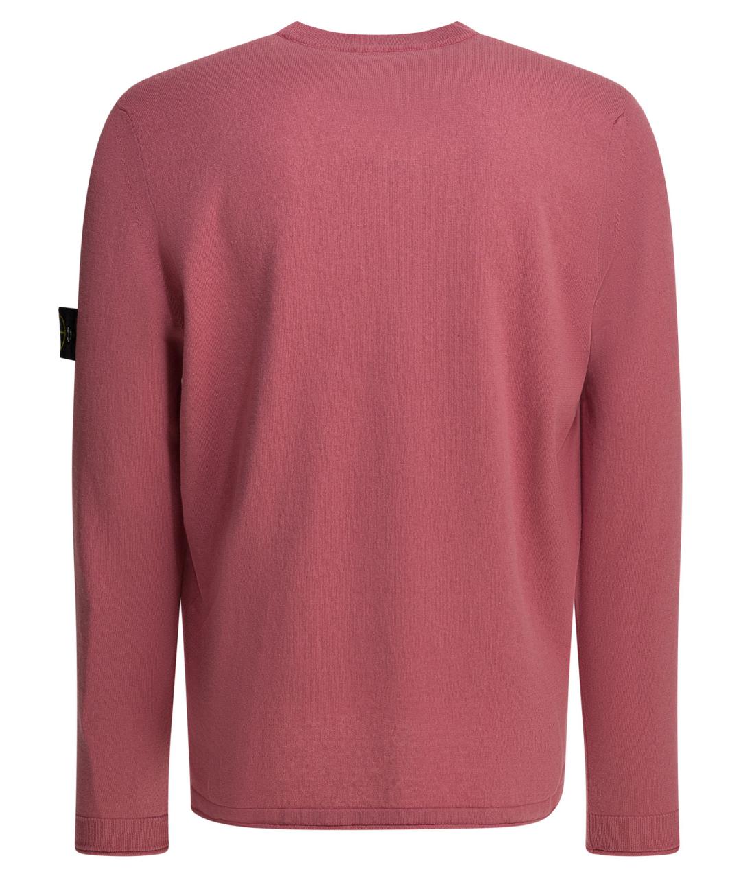 STONE ISLAND Фуксия хлопковый джемпер / свитер, фото 2