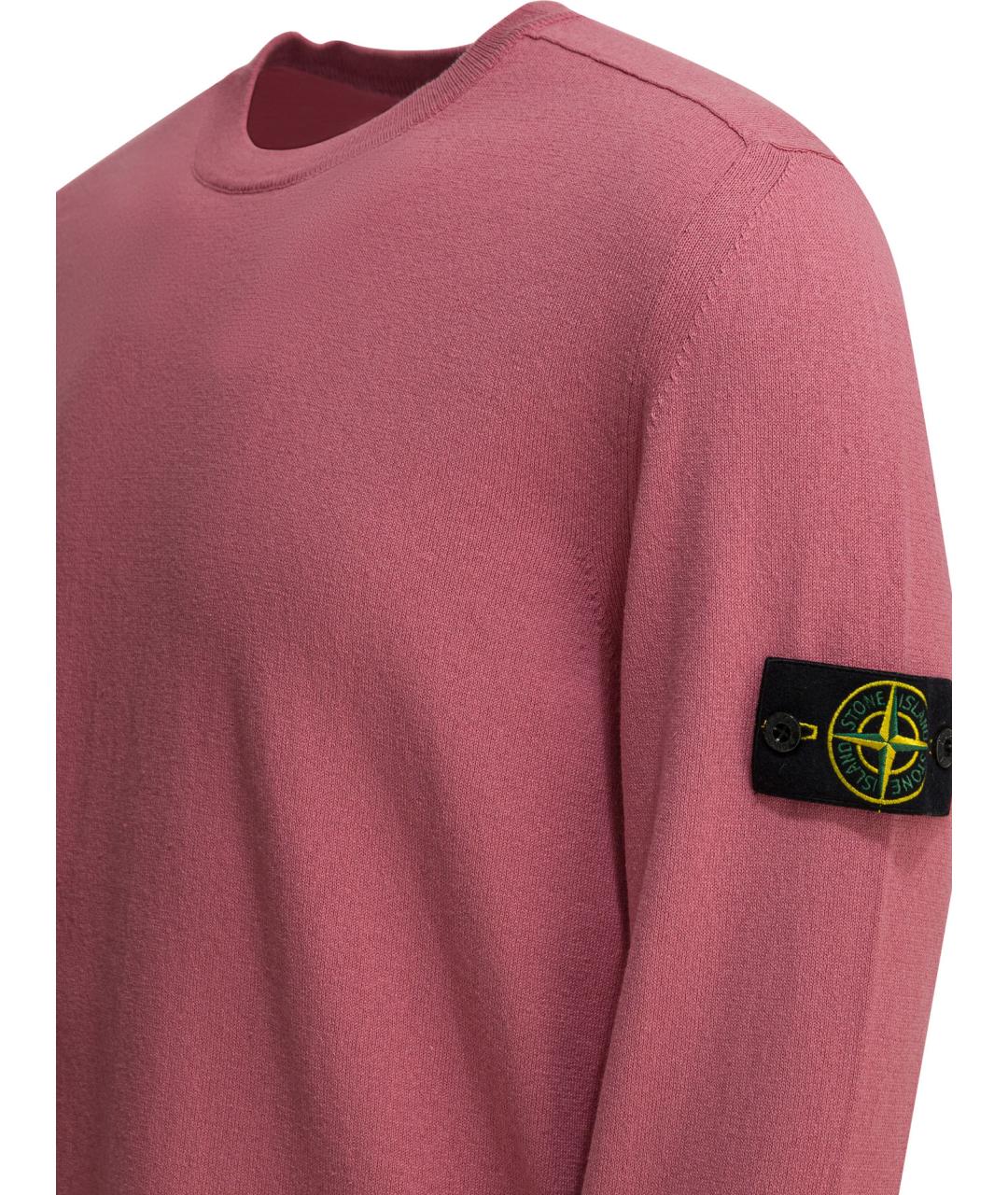 STONE ISLAND Фуксия хлопковый джемпер / свитер, фото 4