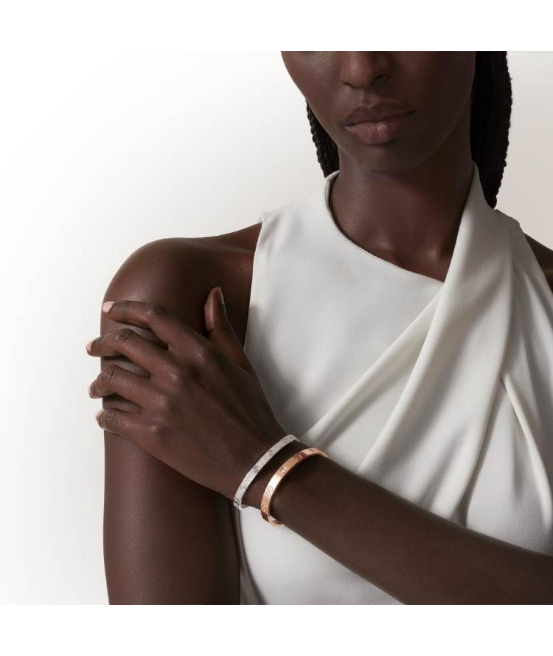 CARTIER Серебрянный браслет из белого золота, фото 3