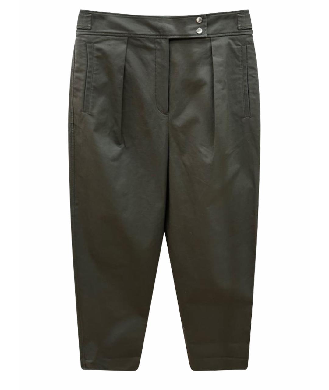 KENZO Антрацитовые хлопковые брюки широкие, фото 1