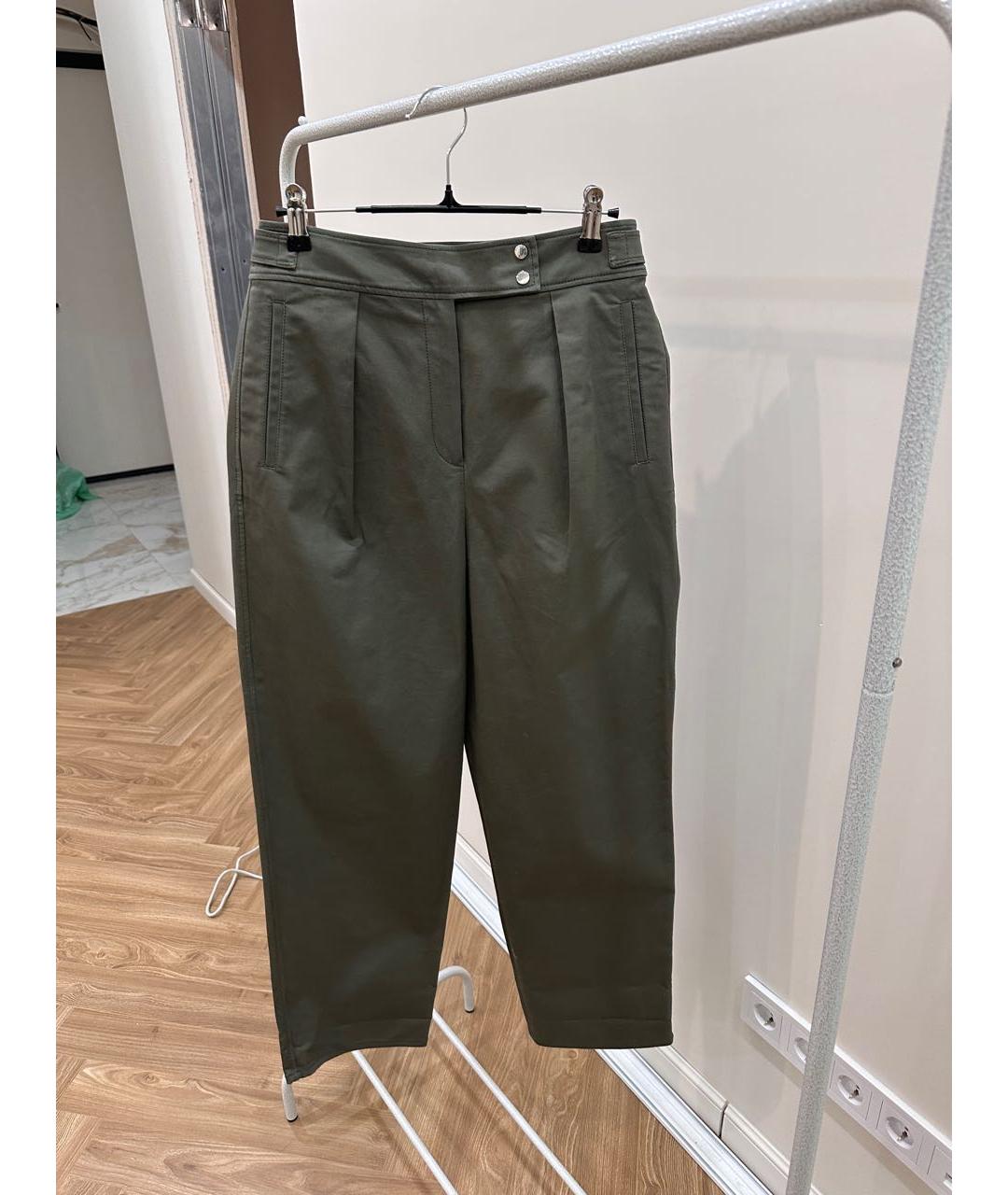 KENZO Антрацитовые хлопковые брюки широкие, фото 5