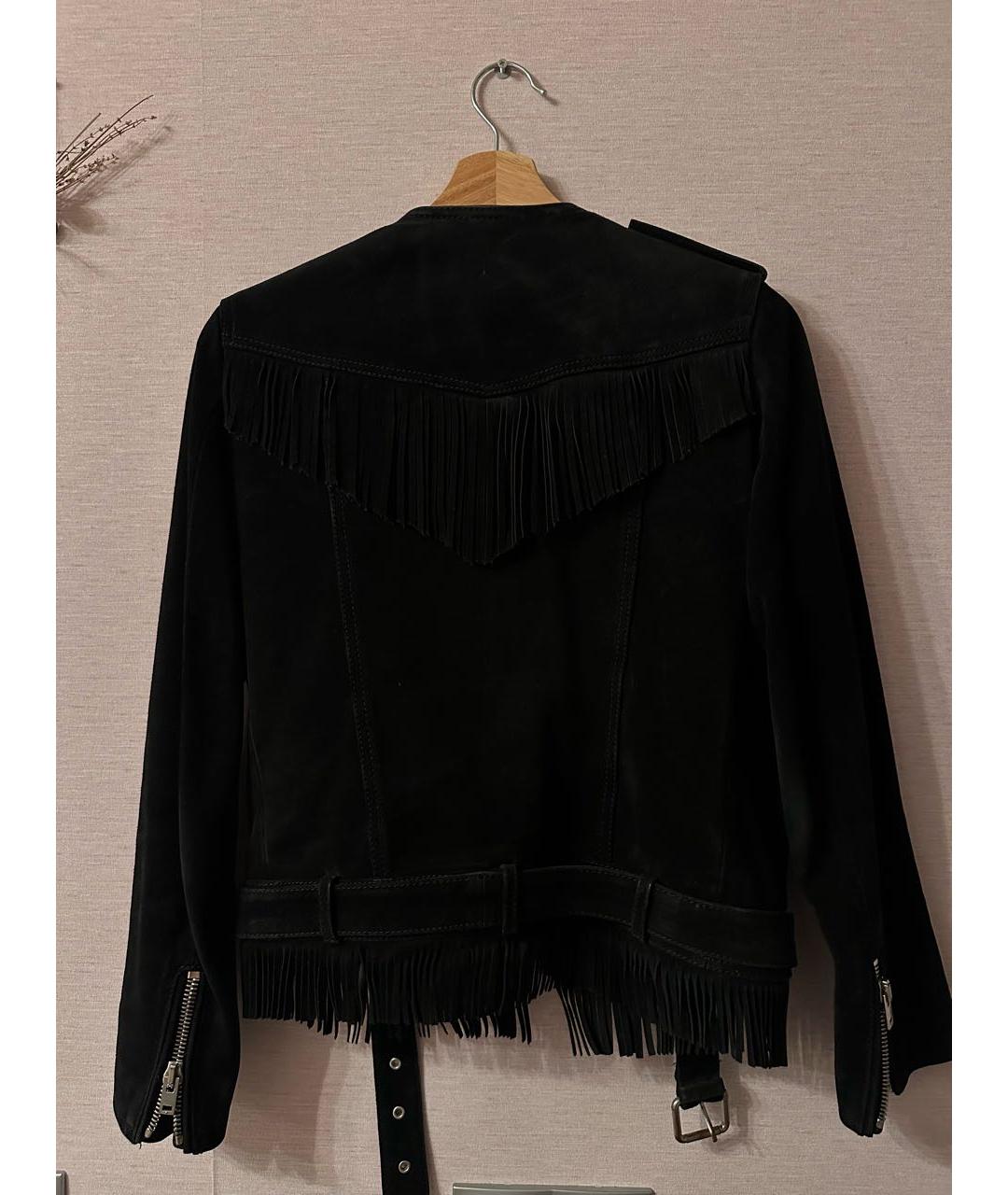 THE KOOPLES Черная замшевая куртка, фото 2