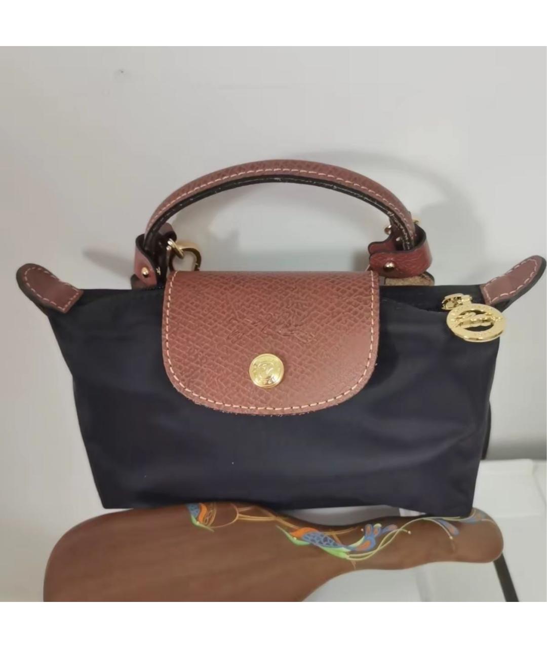 LONGCHAMP Черная сумка с короткими ручками, фото 5