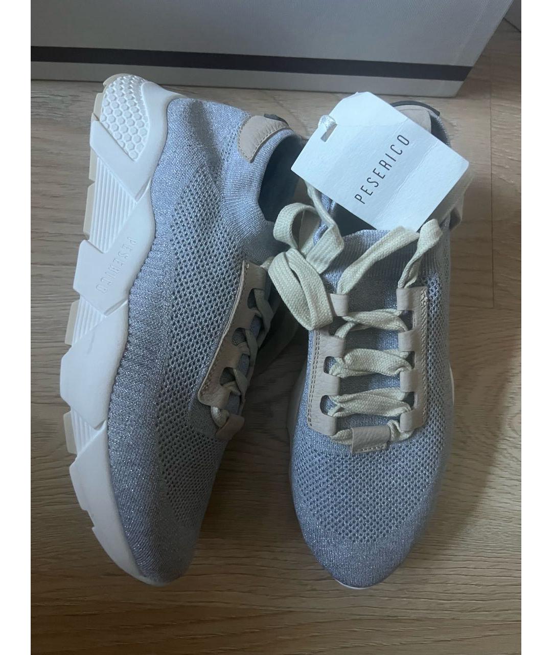 PESERICO Серые текстильные кроссовки, фото 5