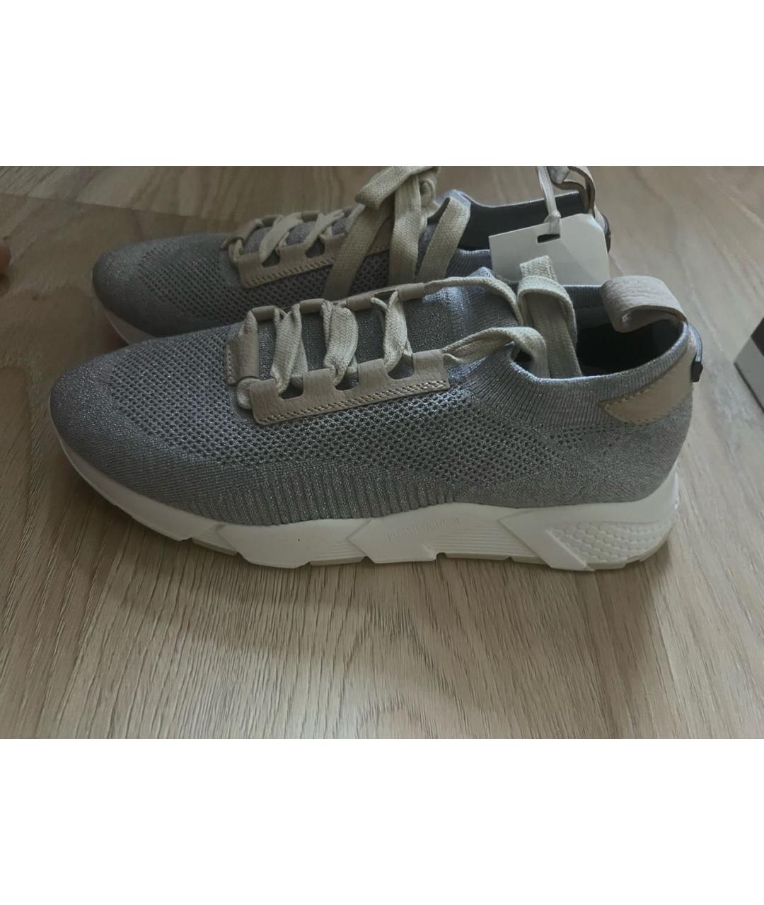 PESERICO Серые текстильные кроссовки, фото 4