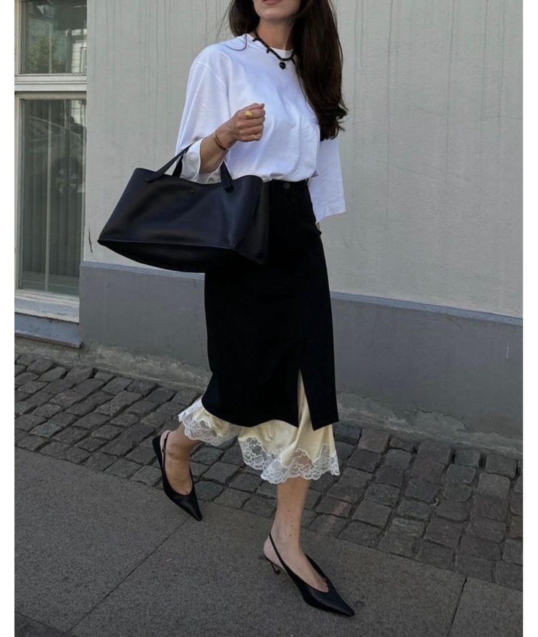 BALENCIAGA Черная шерстяная юбка миди, фото 6