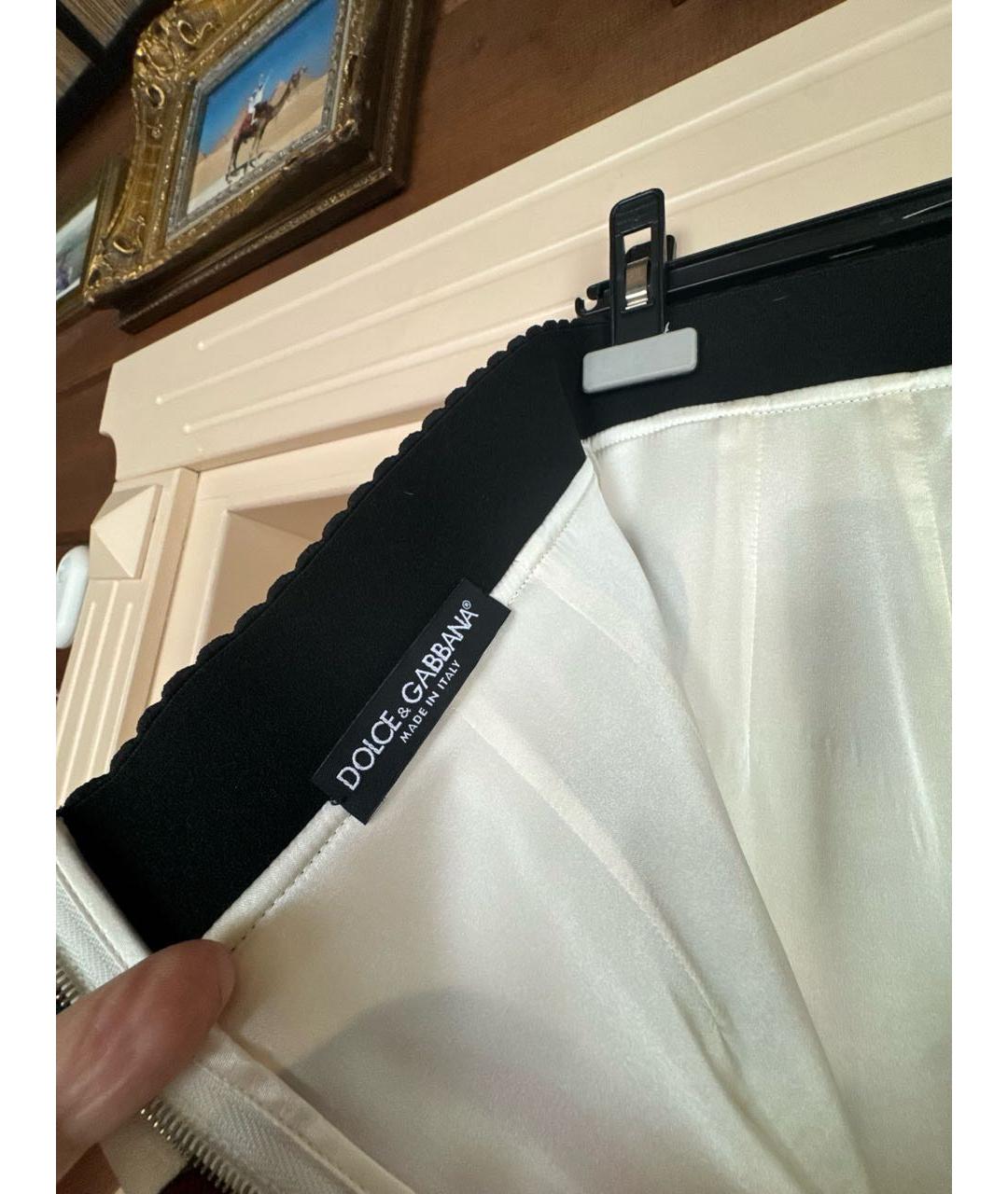 DOLCE&GABBANA Мульти шелковая юбка миди, фото 3