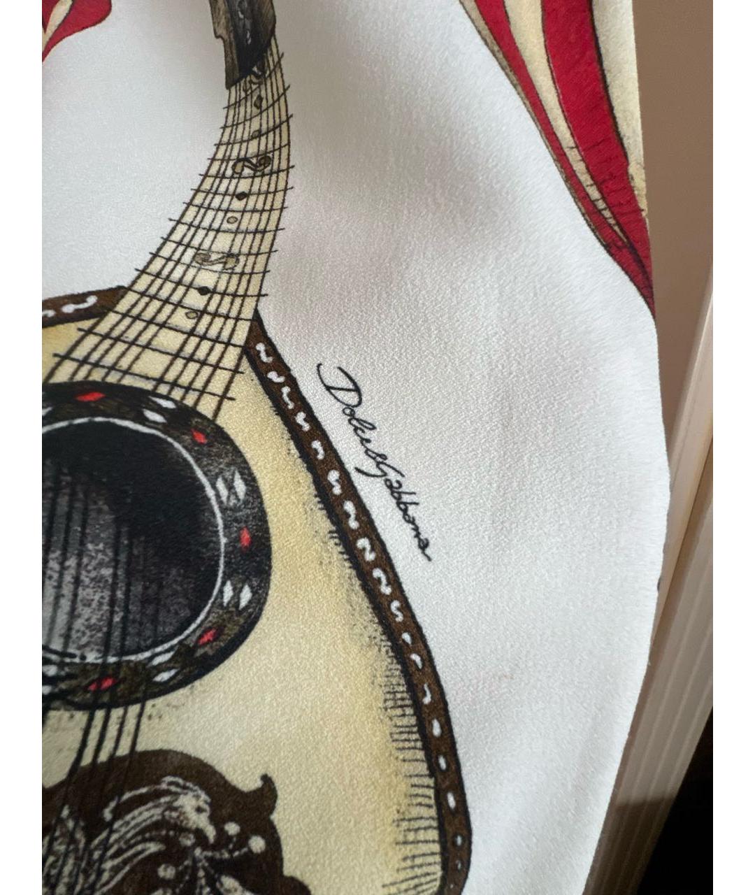 DOLCE&GABBANA Мульти шелковая юбка миди, фото 7