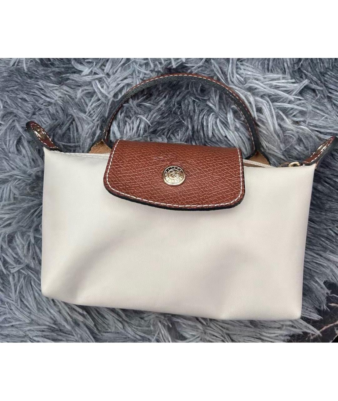 LONGCHAMP Бежевая сумка с короткими ручками, фото 5