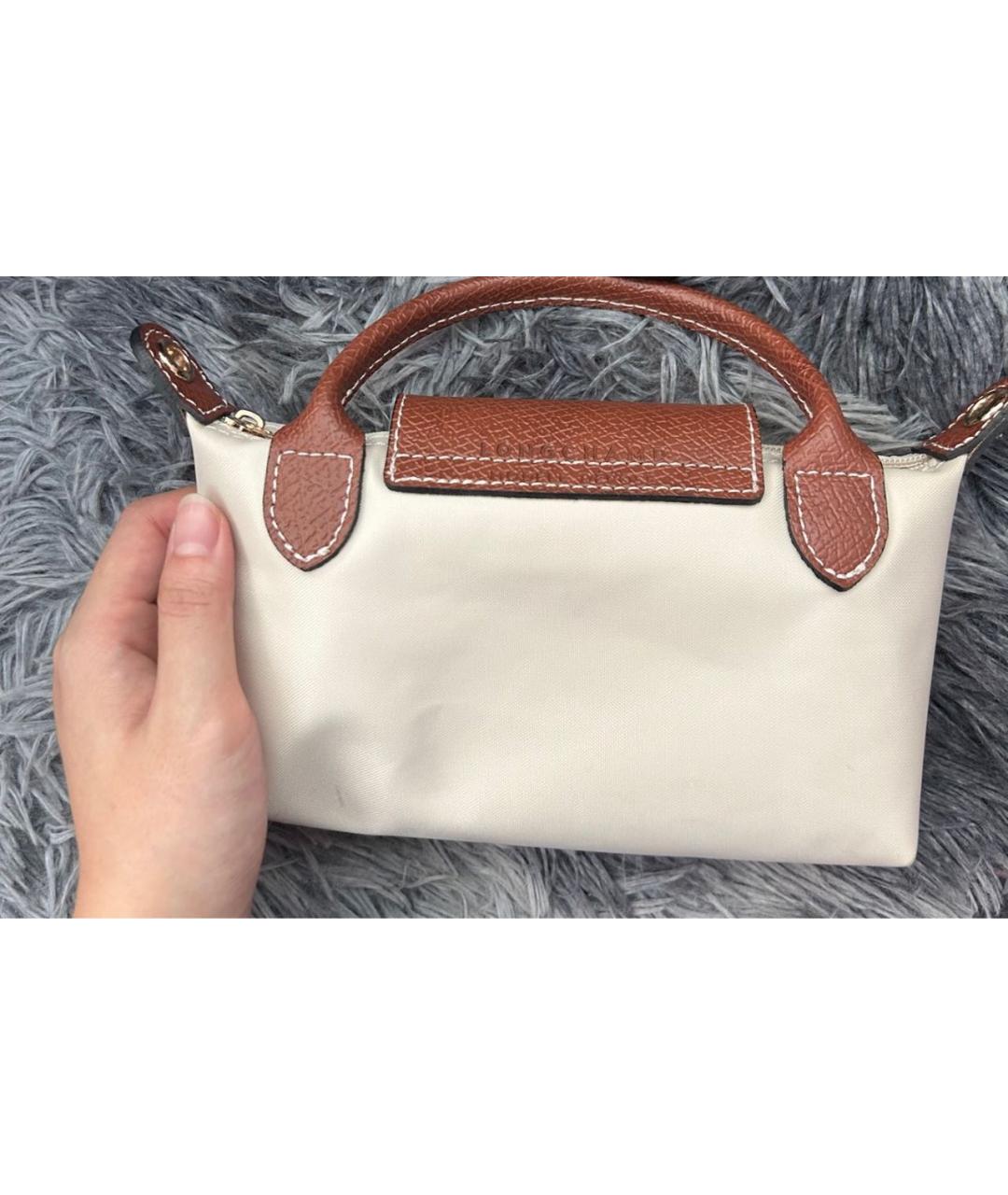 LONGCHAMP Бежевая сумка с короткими ручками, фото 7