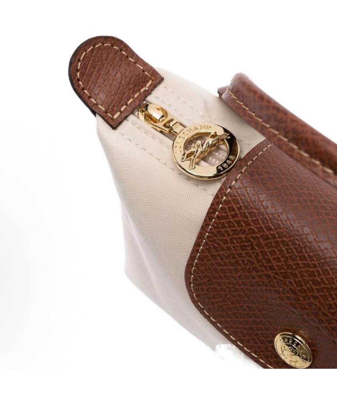 LONGCHAMP Бежевая сумка с короткими ручками, фото 3