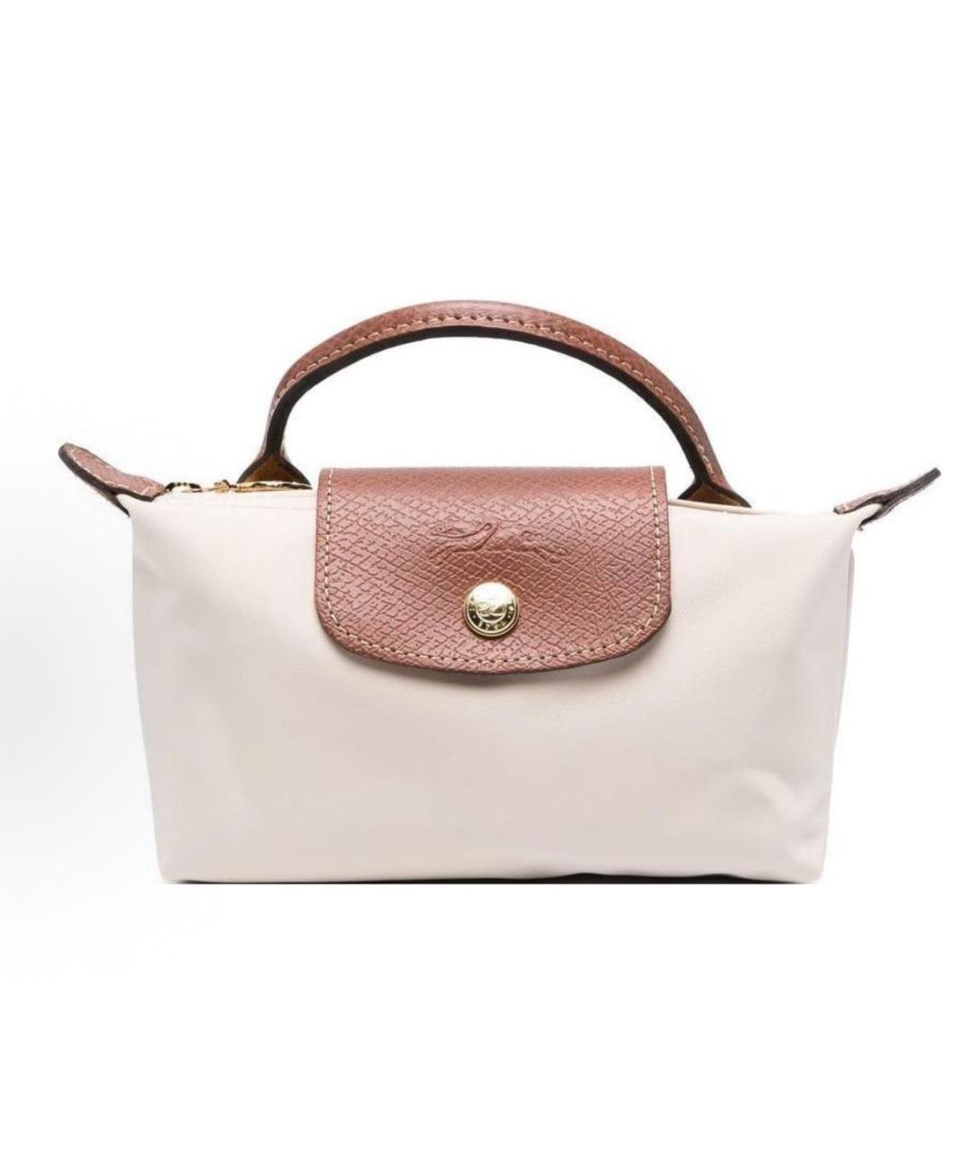 LONGCHAMP Бежевая сумка с короткими ручками, фото 8