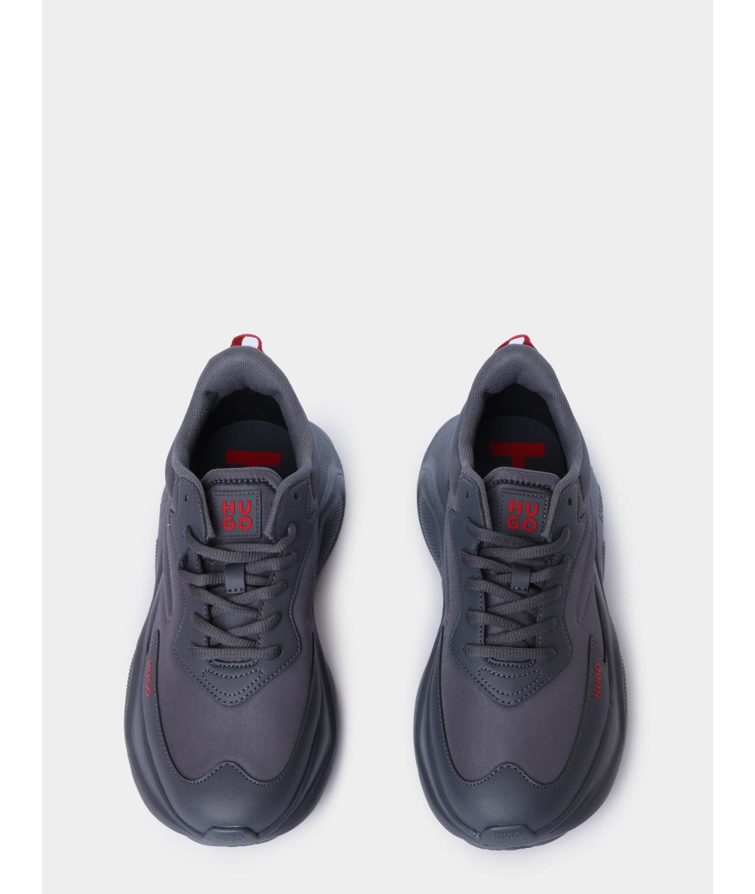 HUGO Черные низкие кроссовки / кеды, фото 4