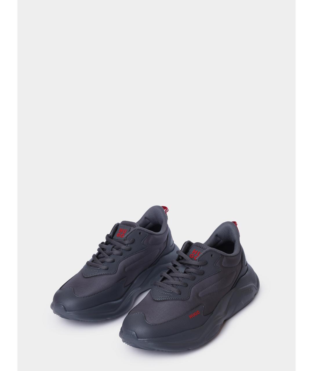HUGO Черные низкие кроссовки / кеды, фото 2