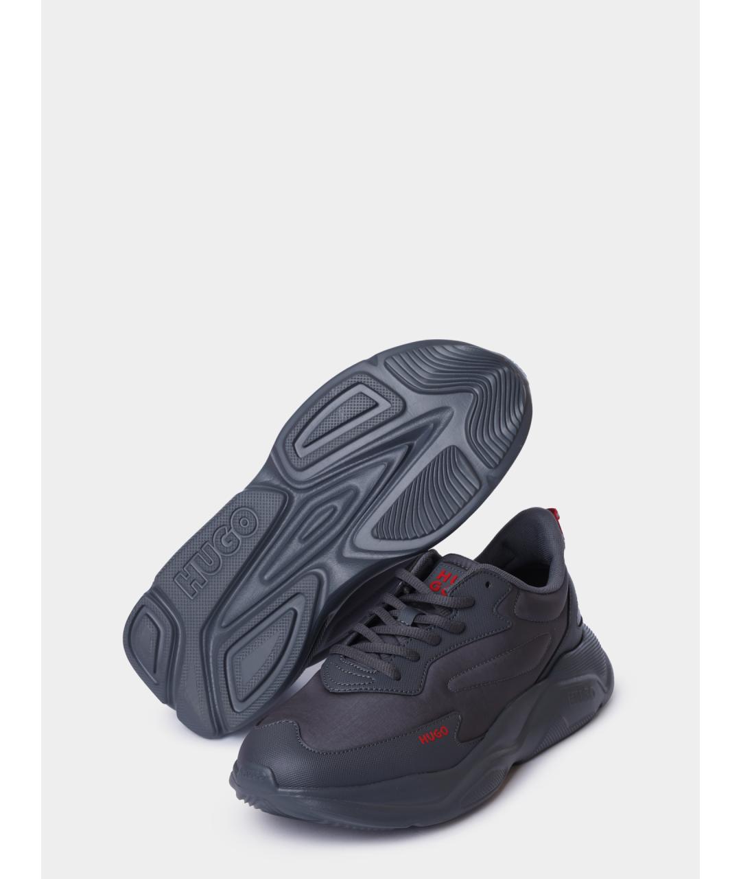 HUGO Черные низкие кроссовки / кеды, фото 5