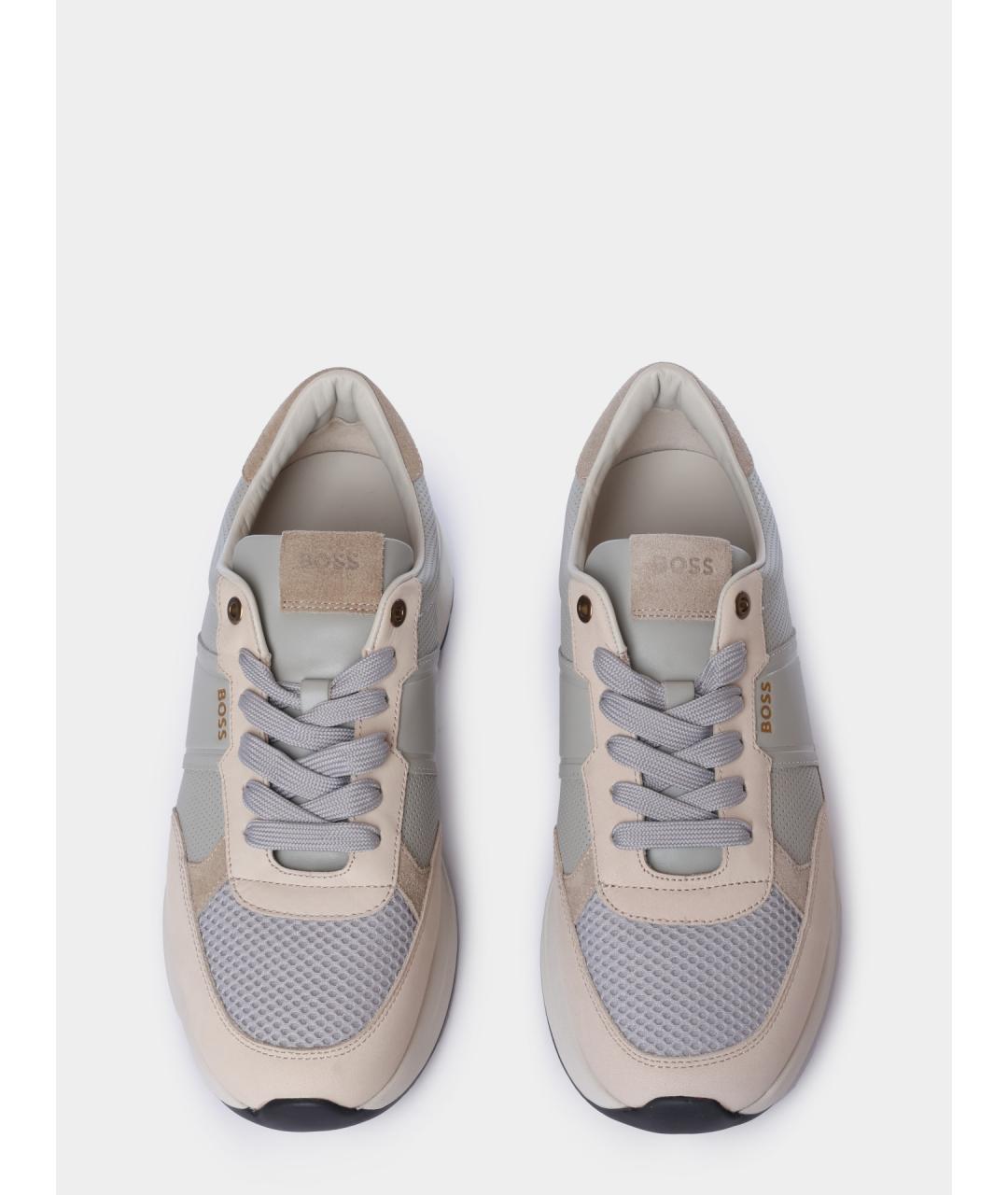 HUGO BOSS Бежевые низкие кроссовки / кеды, фото 4