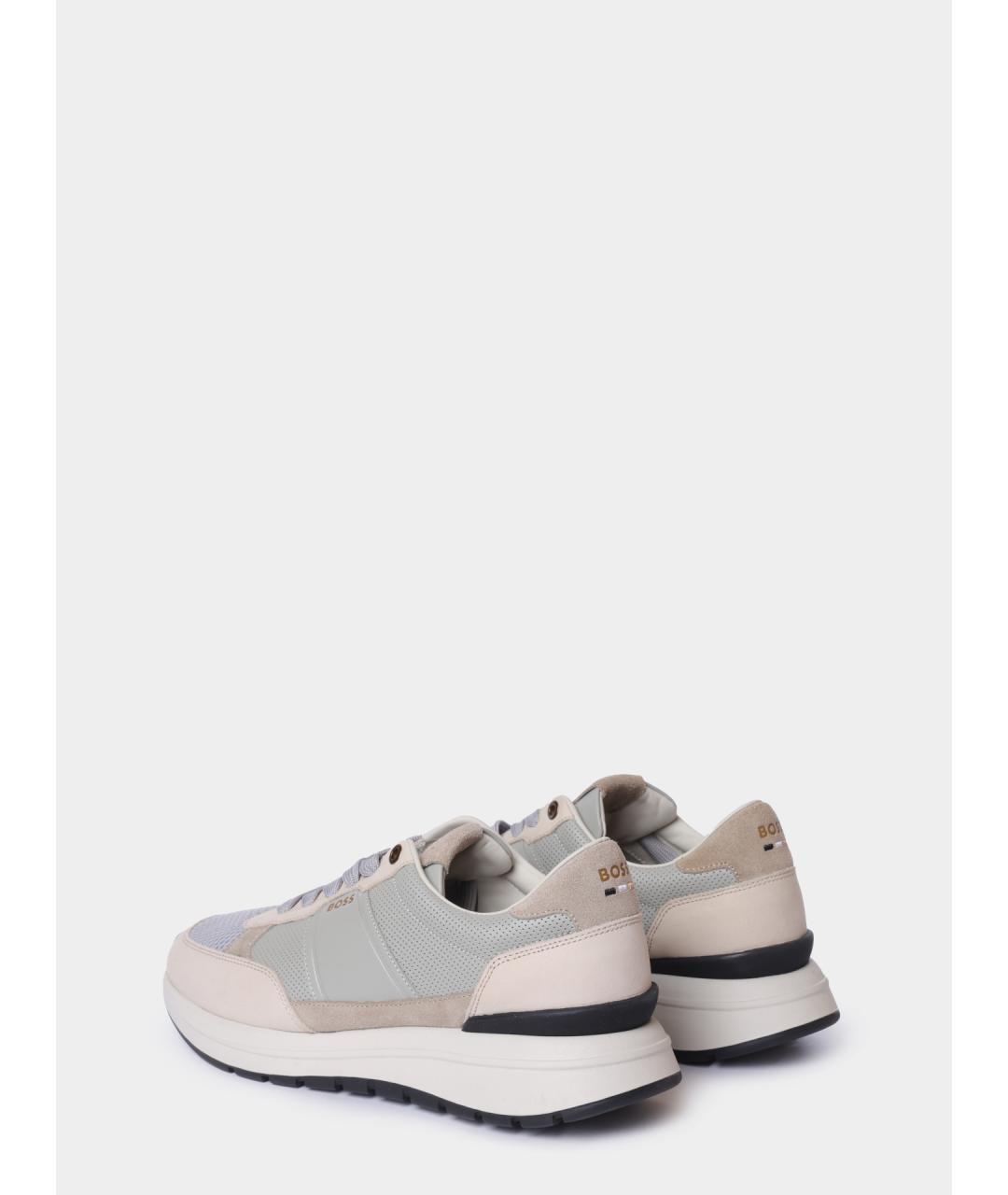 HUGO BOSS Бежевые низкие кроссовки / кеды, фото 6