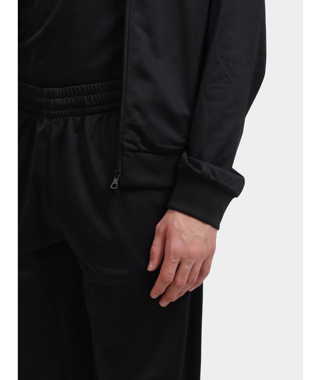 EA7 Черный полиэстеровый спортивный костюм, фото 4