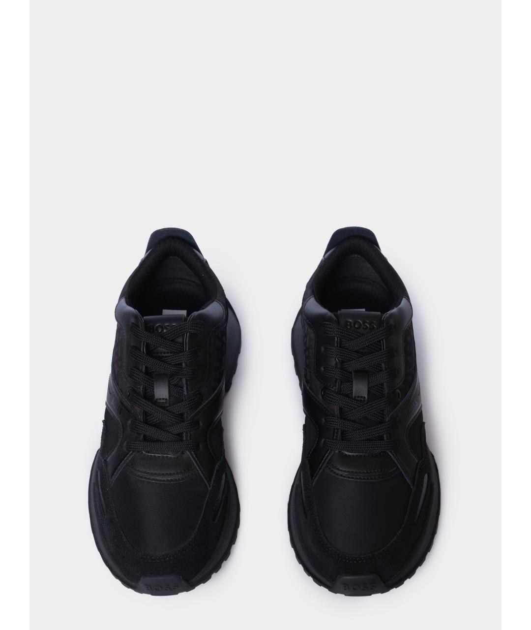 HUGO BOSS Черные низкие кроссовки / кеды, фото 4