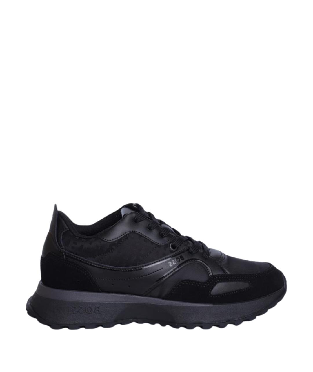 HUGO BOSS Черные низкие кроссовки / кеды, фото 1