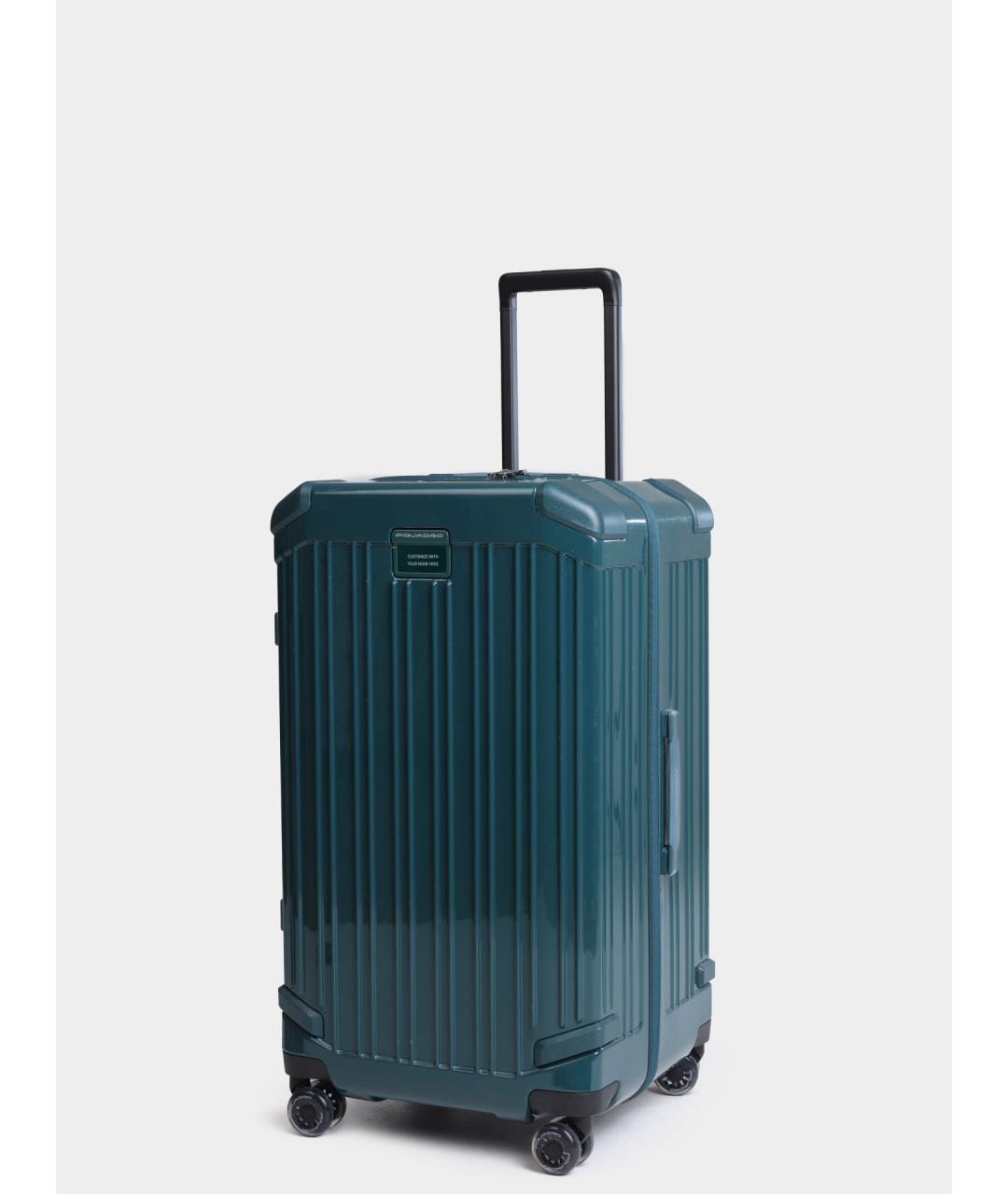 PIQUADRO Зеленый чемодан, фото 3