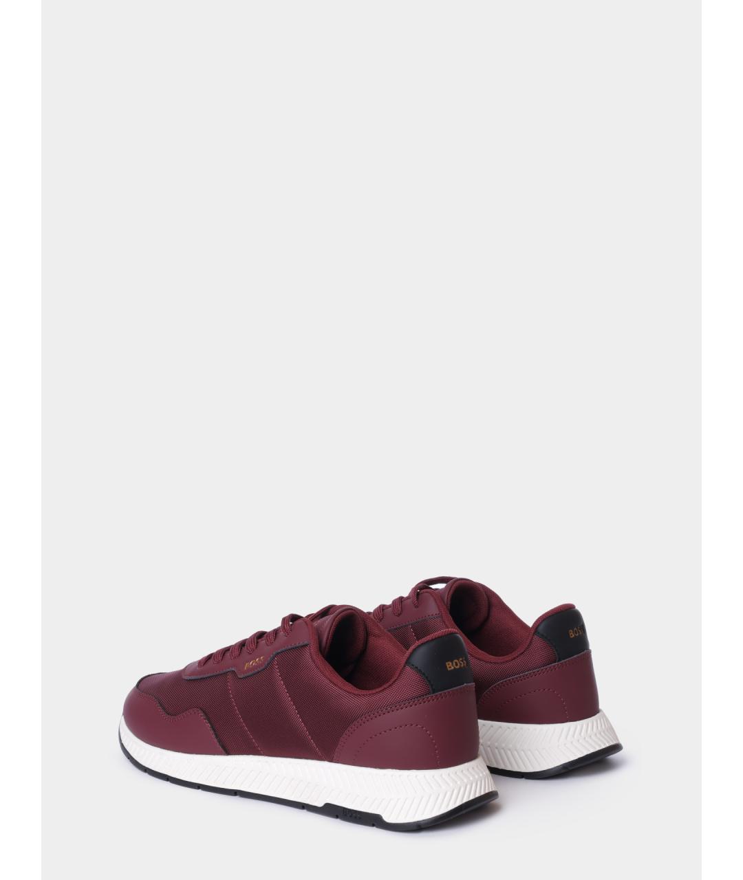 HUGO BOSS Бордовые низкие кроссовки / кеды, фото 6