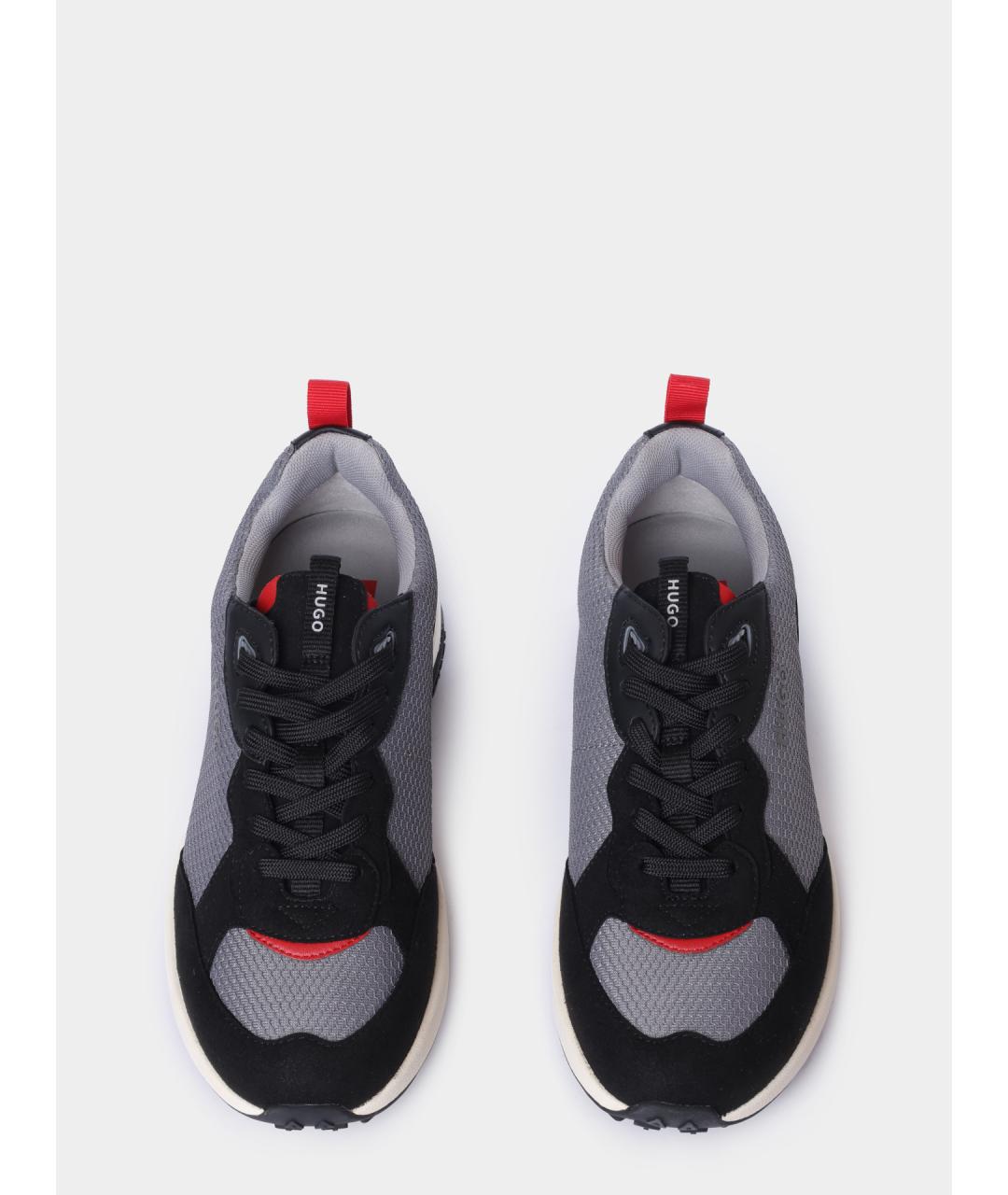 HUGO Серые низкие кроссовки / кеды, фото 4