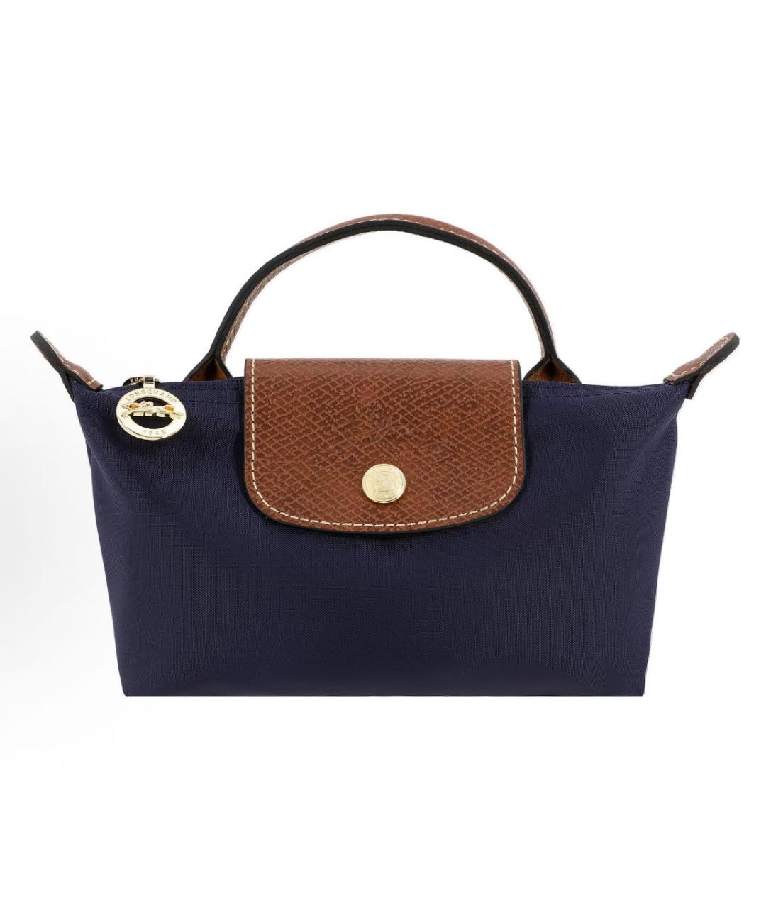 LONGCHAMP Темно-синяя сумка с короткими ручками, фото 8