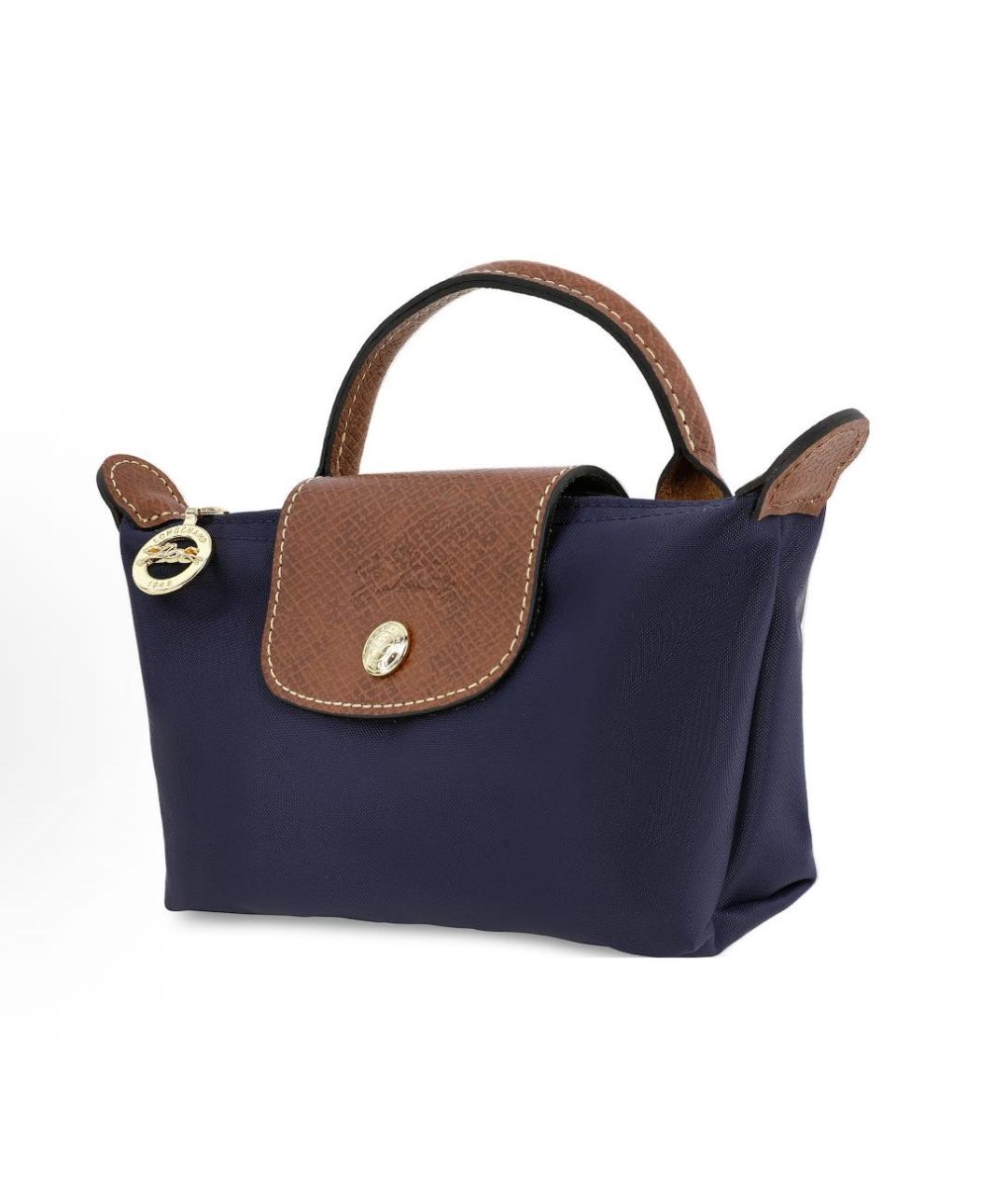 LONGCHAMP Темно-синяя сумка с короткими ручками, фото 2