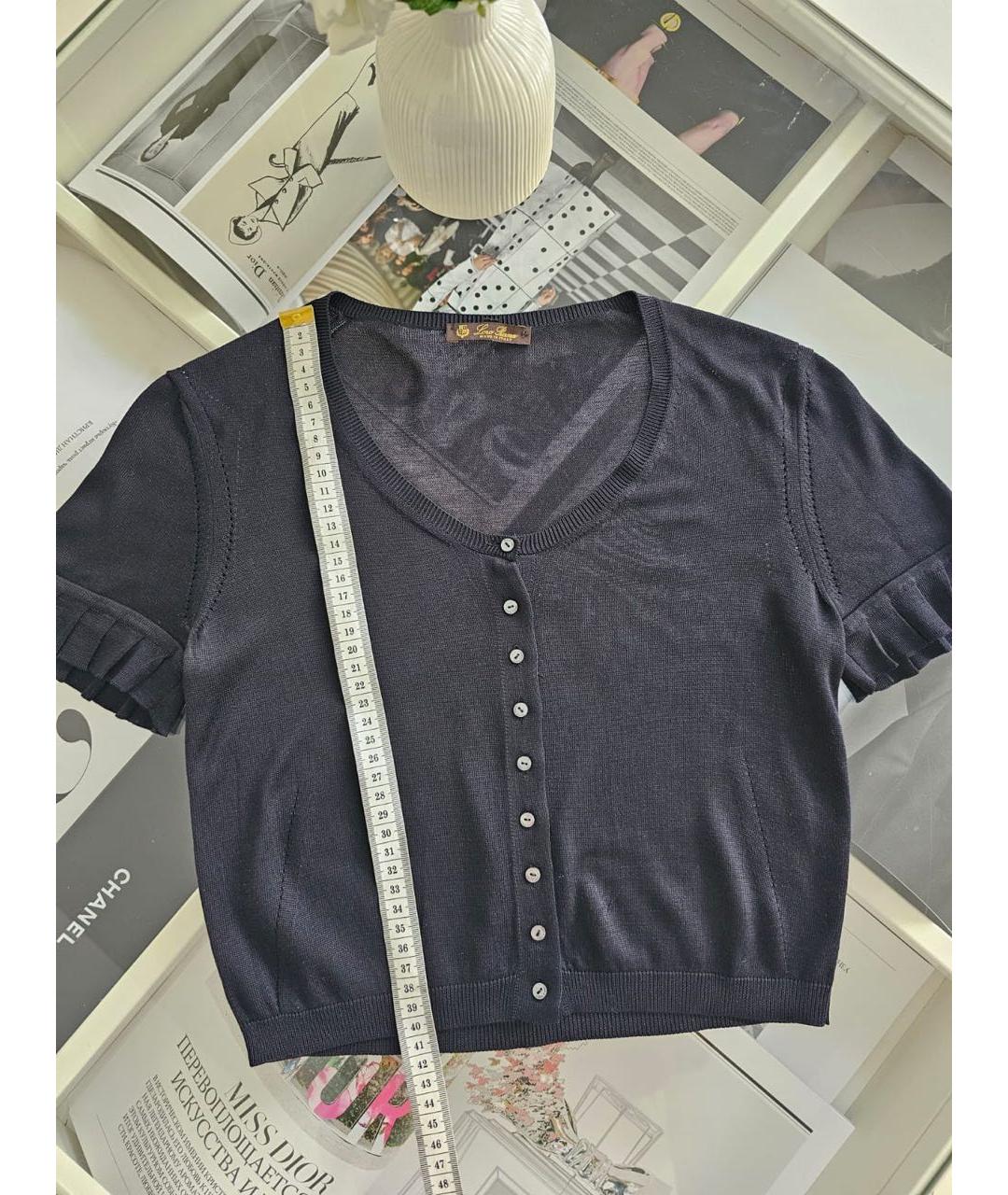 LORO PIANA Черная футболка, фото 7