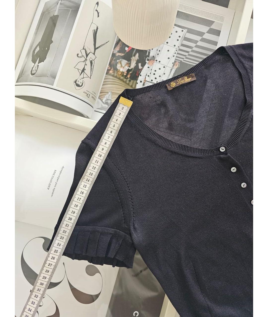 LORO PIANA Черная футболка, фото 5