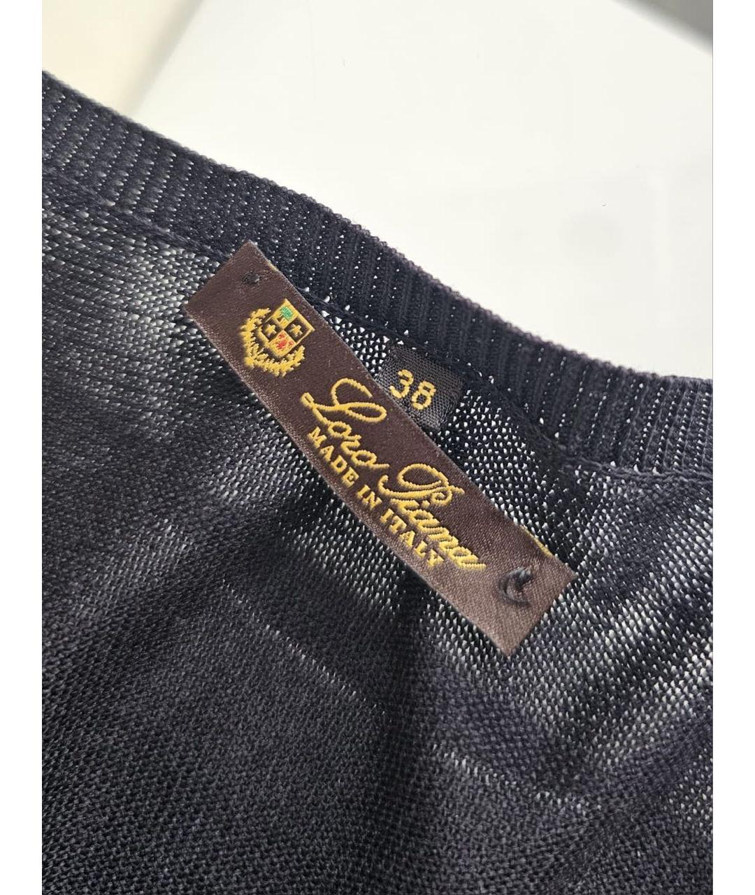 LORO PIANA Черная футболка, фото 4