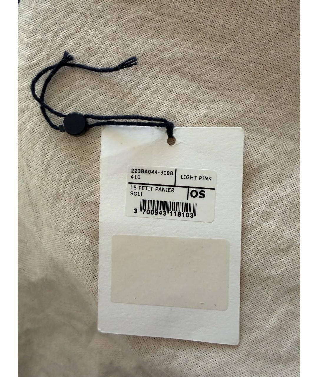 JACQUEMUS Розовая пелетеная пляжная сумка, фото 7