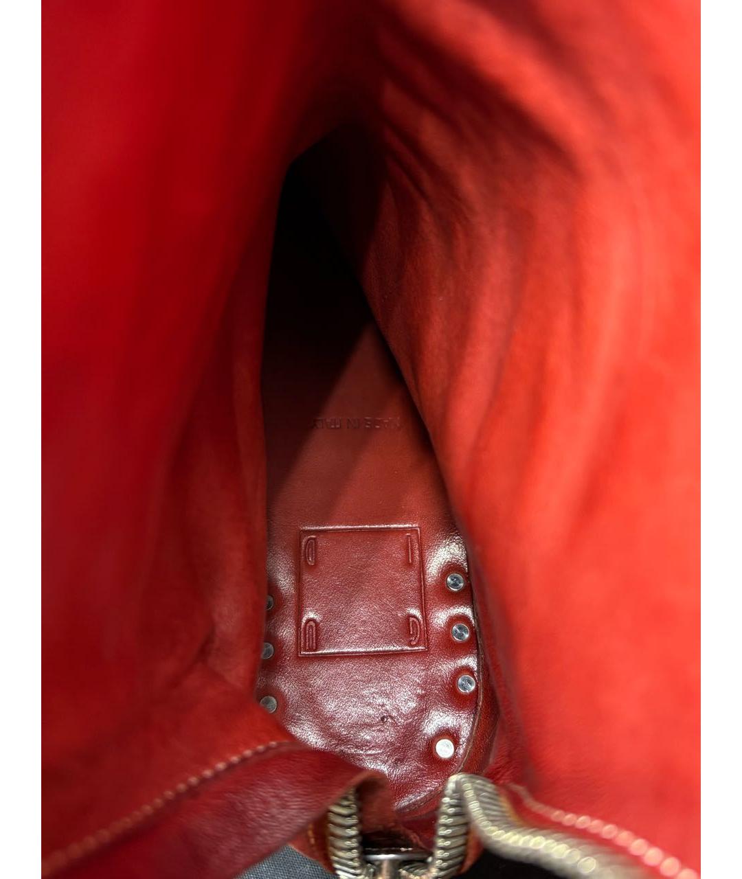 GUIDI Бордовые кожаные ботинки, фото 6