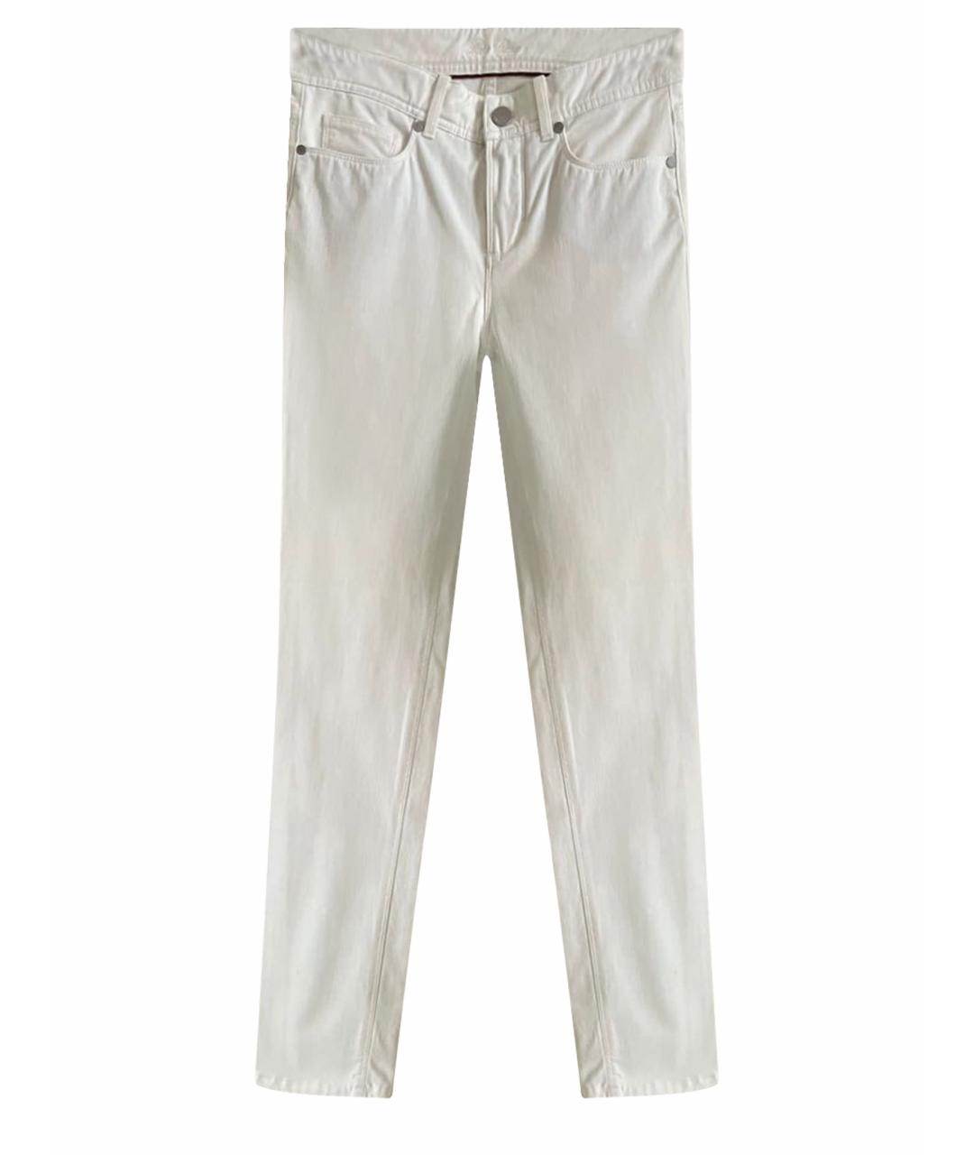 LORO PIANA Белые прямые джинсы, фото 1