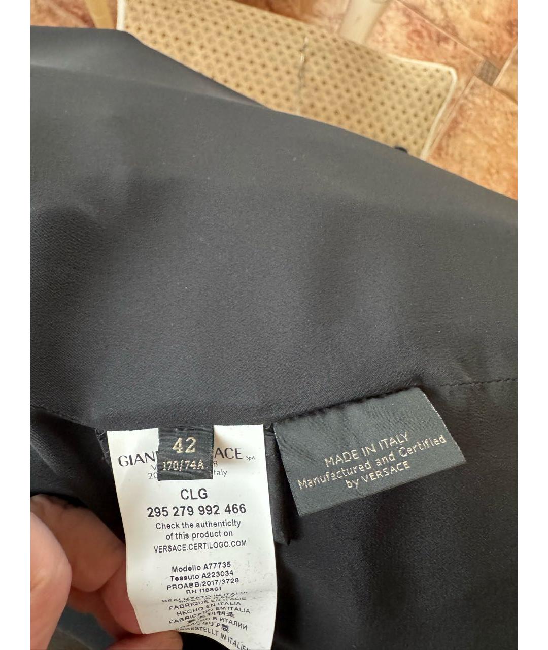 VERSACE Бордовая вискозная юбка мини, фото 5